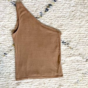 Ozma 100% Raw Silk One-Shoulder Tank